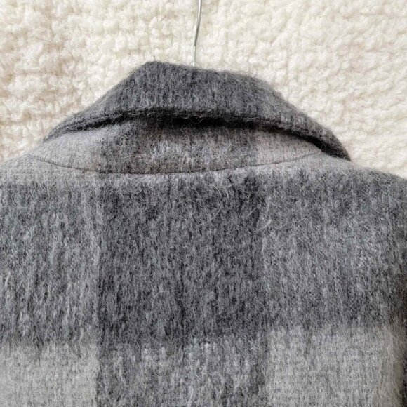 Talbots Jacket Full Zip with Collar Womens Medium Gray Pockets Blended Materials - Picture 6 of 10